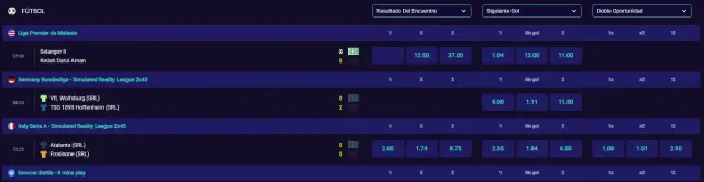 Apuestas deportivas y de deportes electrónicos en SpinPlatinum